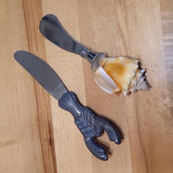 Butter Cheese Spreader Sea Shell & Lobster - Picture 2 of 5